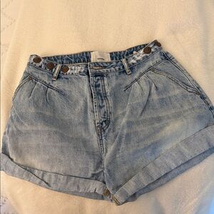 One Teaspoon Light Blue Jean Shorts